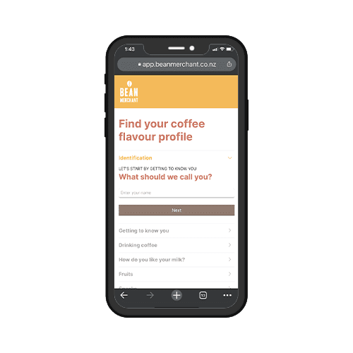 find your coffee profile with Bean Merchant's quiz